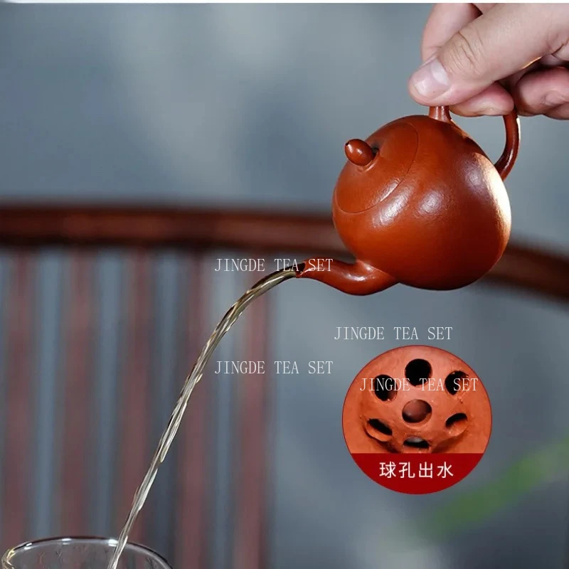 

100ml Creative Yixing Purple Clay Pot Raw Mineral Zhu Mud Handmade Chinese Kung Fu Tea Set