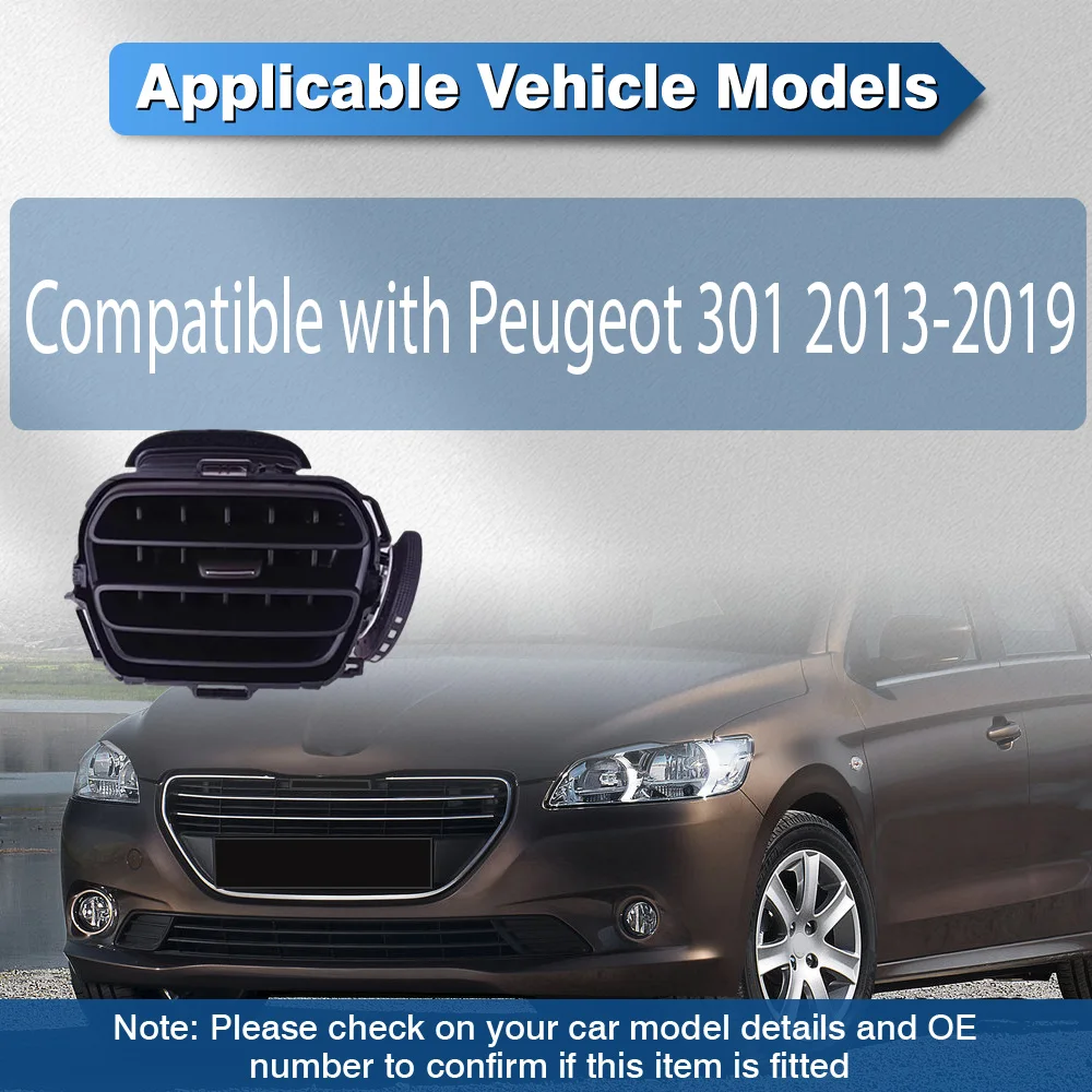 

96764765ZD 96764769ZD Дефлекторы воздуховодов кондиционера для Peugeot 301 2013-2019 Левый / Правый / Передний центральный