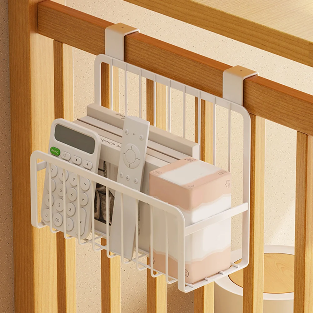 

Large Capacity Hanging Basket For Dormitory Storage Organizer Bedside Sundries Holder Metal Home Decor Container