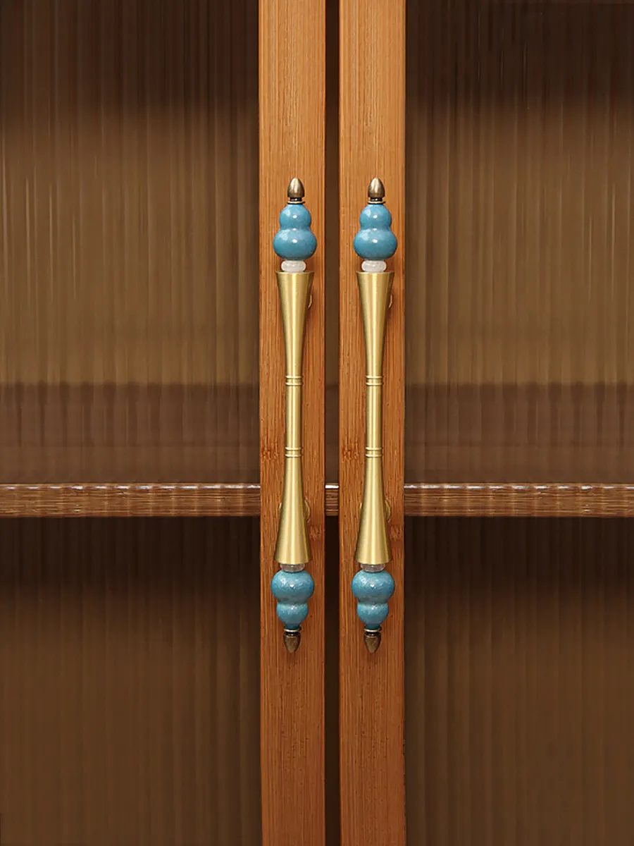 Light Luxury Cute Dopamine Cabinet Pulls Handle Gourd Wardrobe Cabinet Door Handle Drawer Knob Furniture Hardware