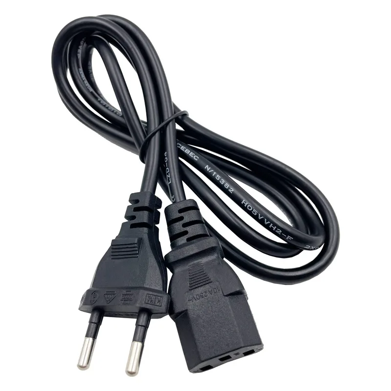 Estensione elettrica EU 4.0mm IEC C13 cavo di alimentazione europeo stampante di alimentazione 220V per PC Plug Monitor proiettore LG TV 1.2M