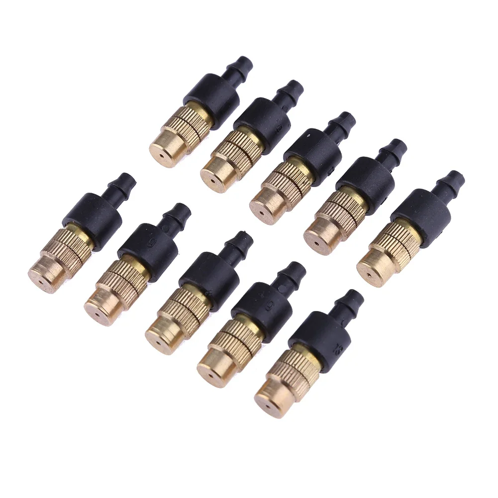 10-100pc 4/7 Dripper Drip Head Adjustable Brass Sprinkler Head Agricultural Misting Nozzles Garden Gardening Irrigation