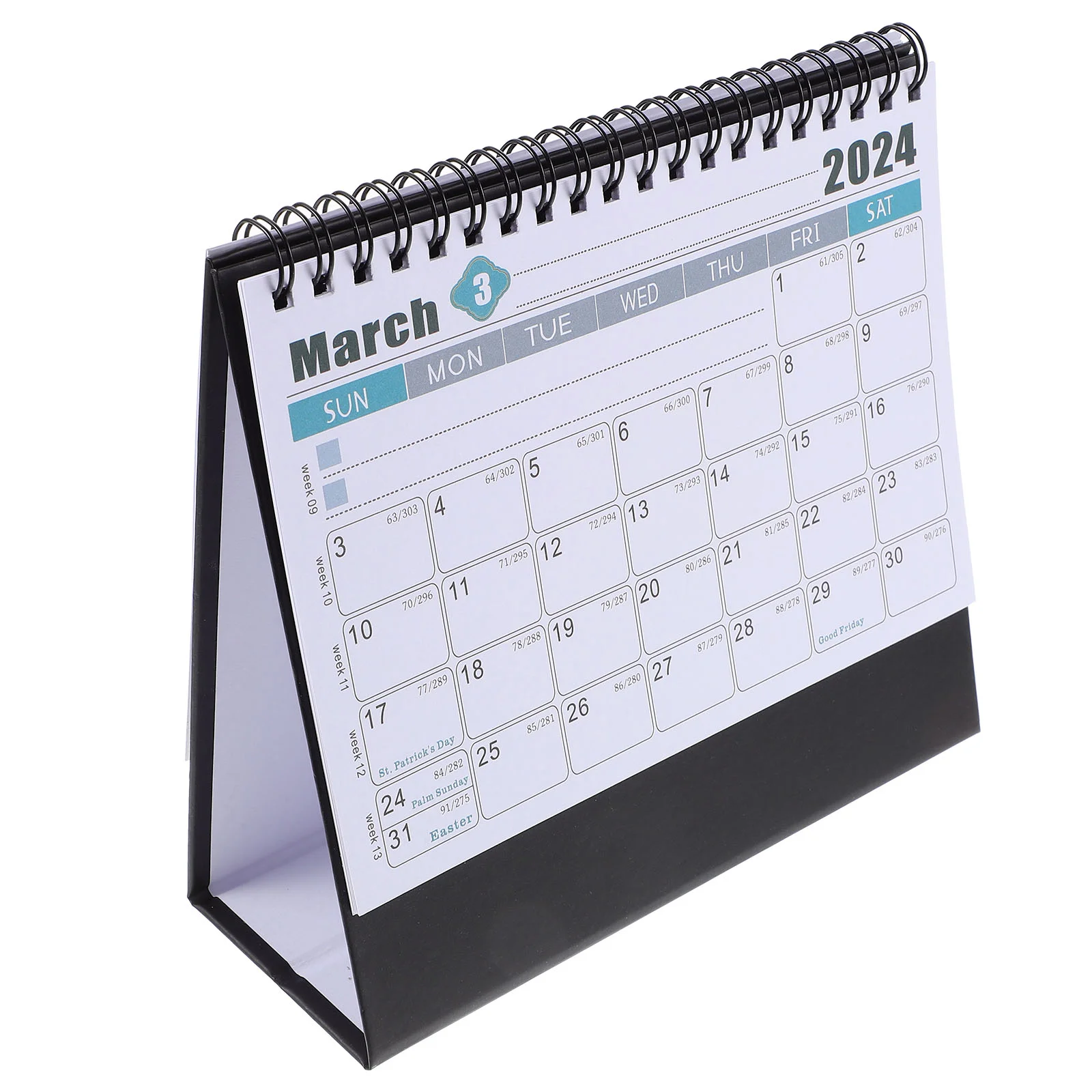 

2024 Desk Calendar American Version Monthly Small Lanyard Standing Note Paper Office Accessories Gift