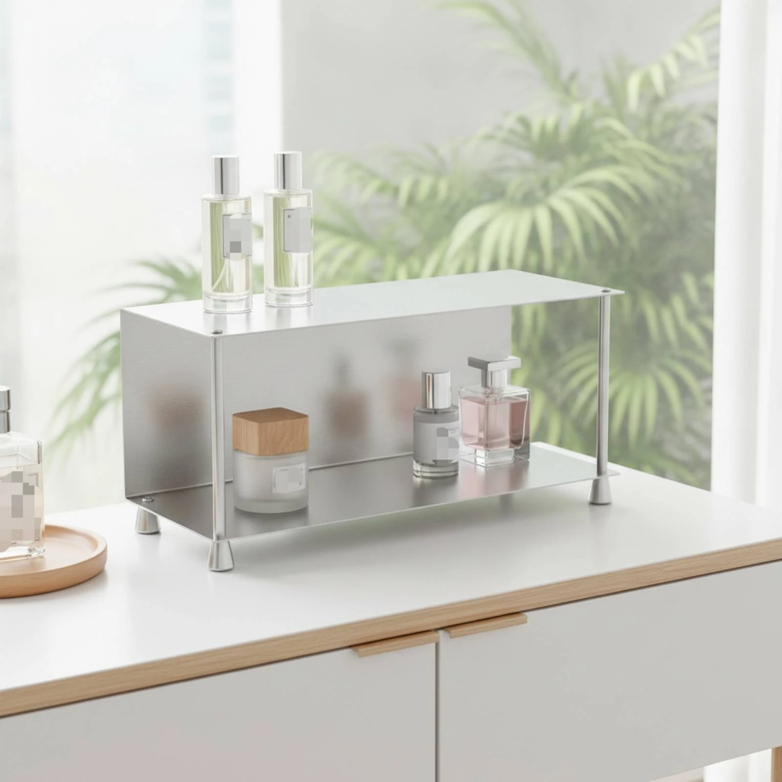 two-tier-storage-shelf-free-standing-countertop-organizer-stainless-steel-rack-rust-resistant-antismudge-resistant-for-vanity