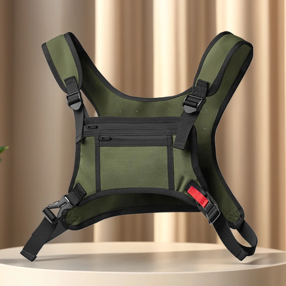 

Нагрудный рюкзак для мужчин с держателем для телефона, жилет для бега, рюкзак для бега для тренировок, бега, езды на велосипеде