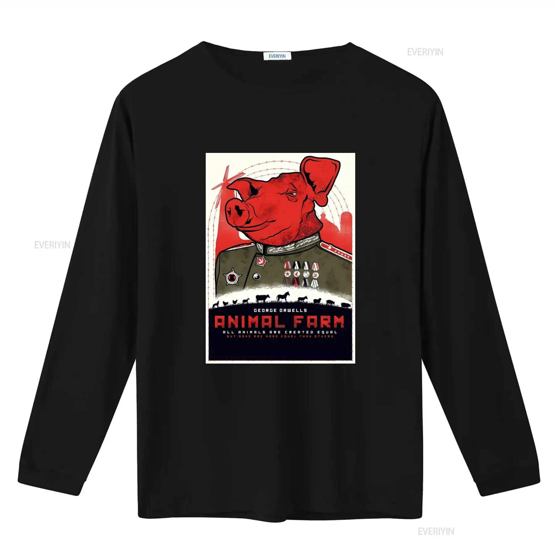 George Orwell's Animal Farm T shirt 1984 Inspired Design Some Are More Equal  vintage Washed Stylish designer clothes graphic