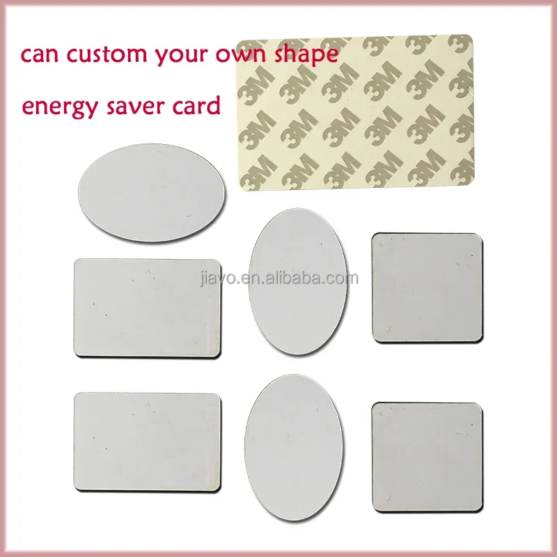 Custom  best negative 14000 ions bio energy electricity power energy saving card for car for home consumption Electric Fuel Savi