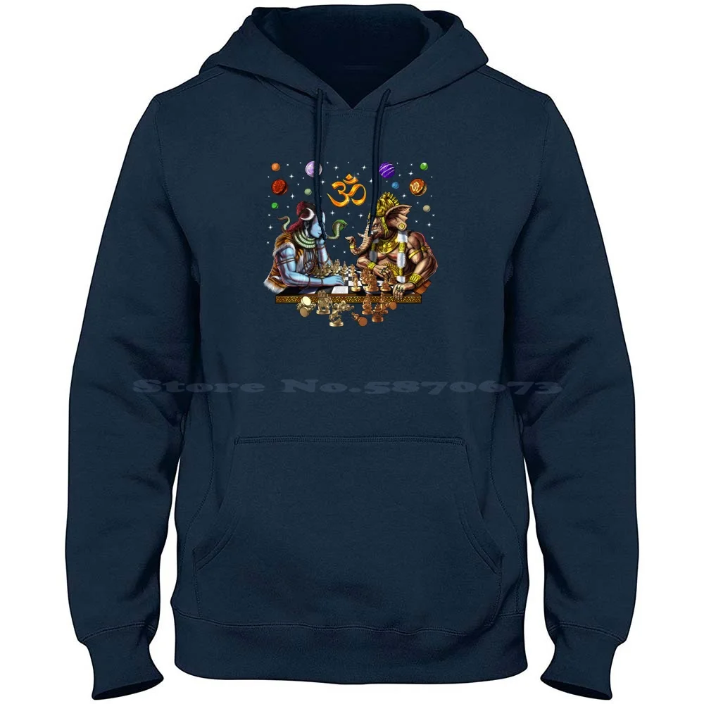 Shiva Vs Ganesha 100% Cotton Hoodie T Shirt Hinduism Hindu God Hindu Deity Zen Yoga Meditation Spiritual Lord Shiva Jainism