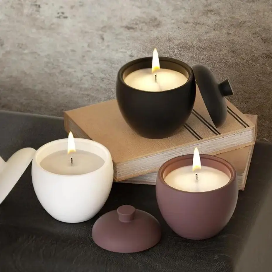 

1 Pcs Pear-shaped Hazelnut Candle Cup Silicone Mould DIY Flower Pot Candle Holder Storage Box Resin Mould Crafts Home Decoration