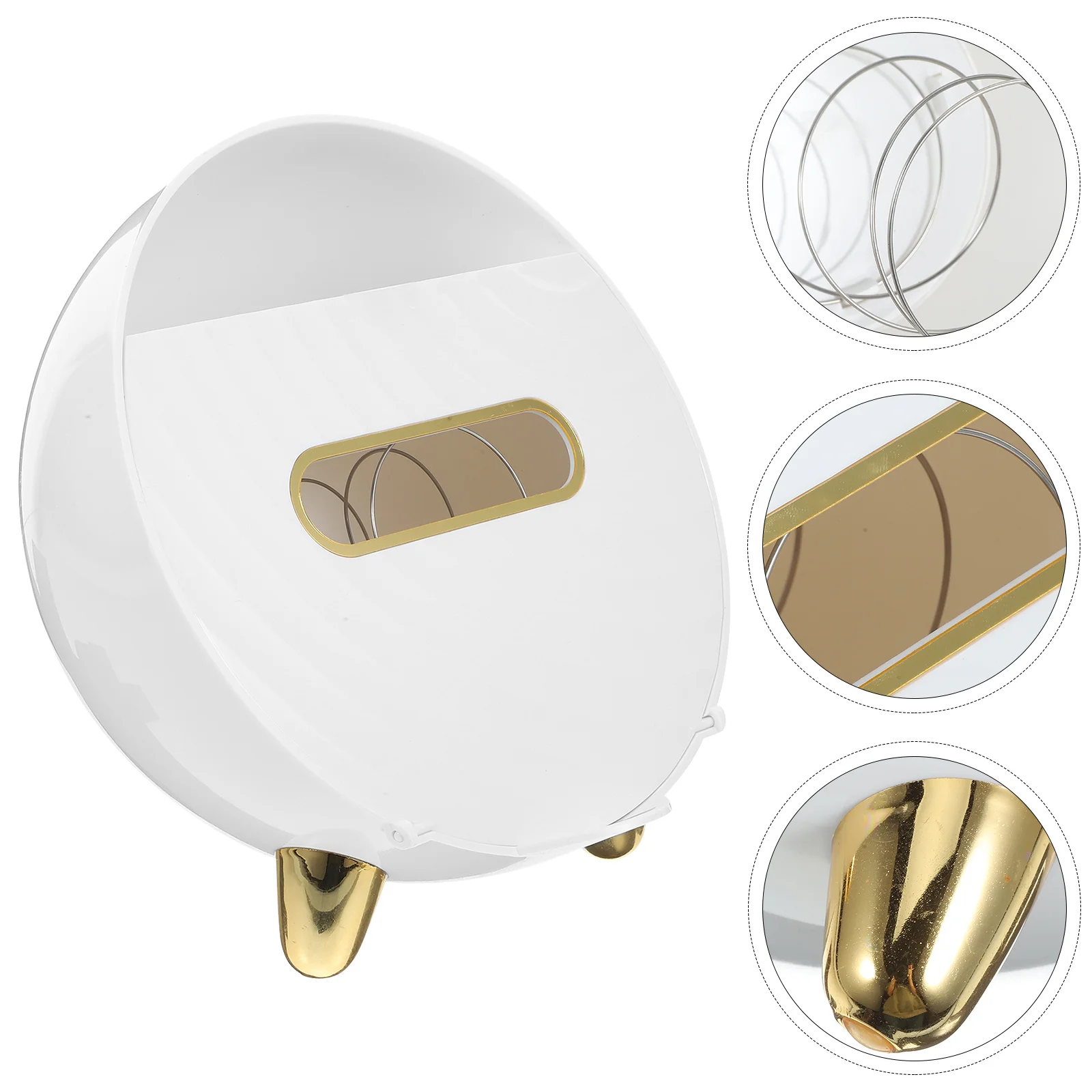 

Multifunctional Tissue Box Smooth Surface Desktop Storage Holder for Home Office Hotel Living Room Napkin Organizer