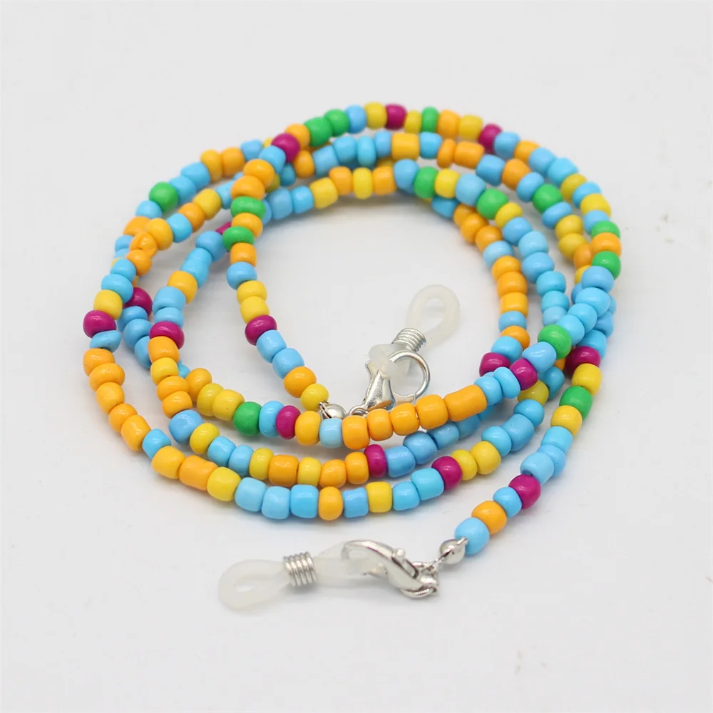 Fashion Eyeglasses Chain Colorful Beaded Trendy Outside Casual Sunglasses Accessory Necklace Mask Hanging Rope Women Gifts