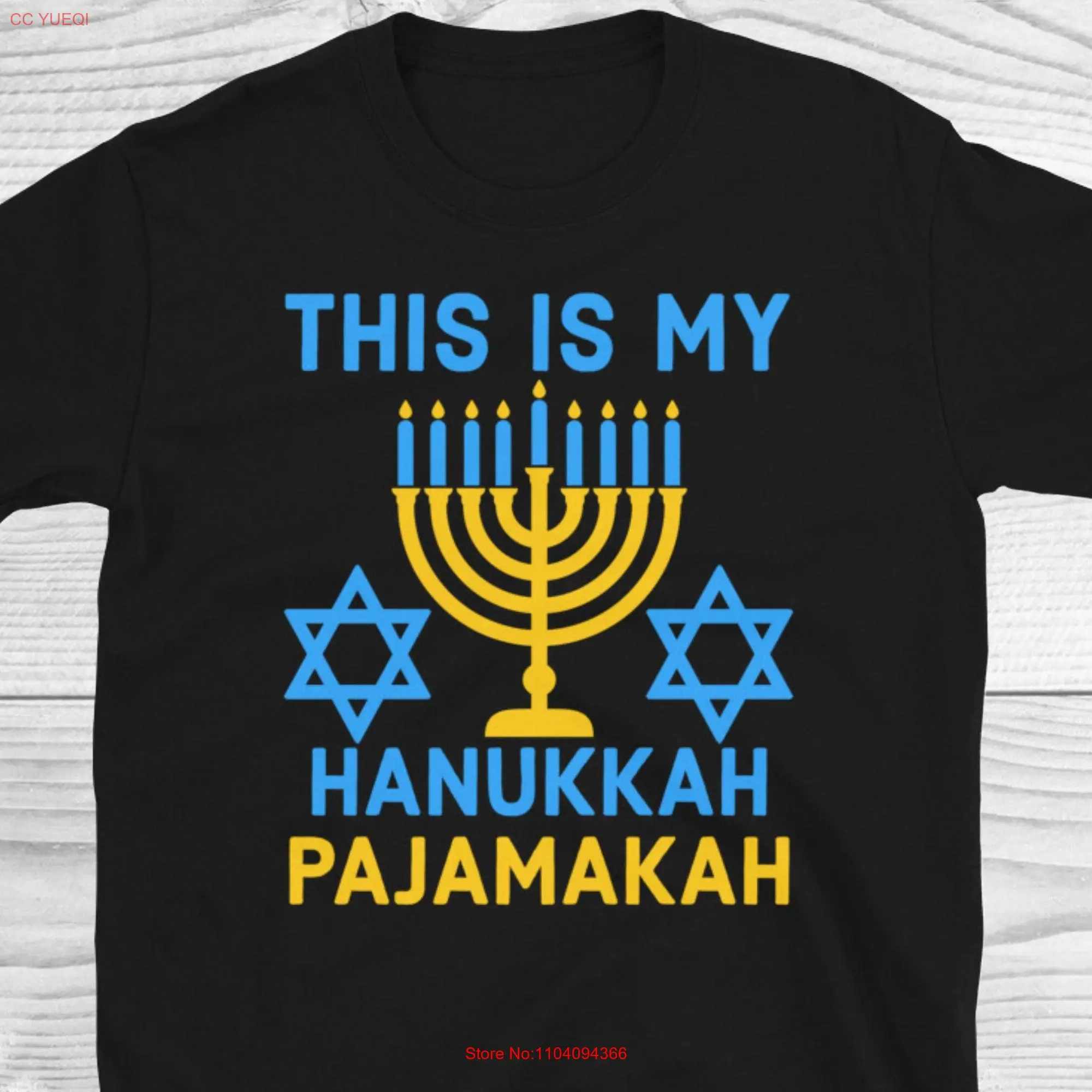 This Is My Hanukkah Pajama T Shirt Pajamakah Funny s long or short sleeves