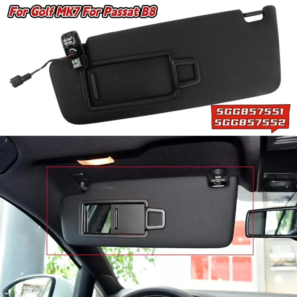 

5GG857551 5GG857552 Car Sun Visor Makeup Mirror For Golf MK7 2014-2017 For Passat B8 For Jetta MK7 Replacement Car Interior Part