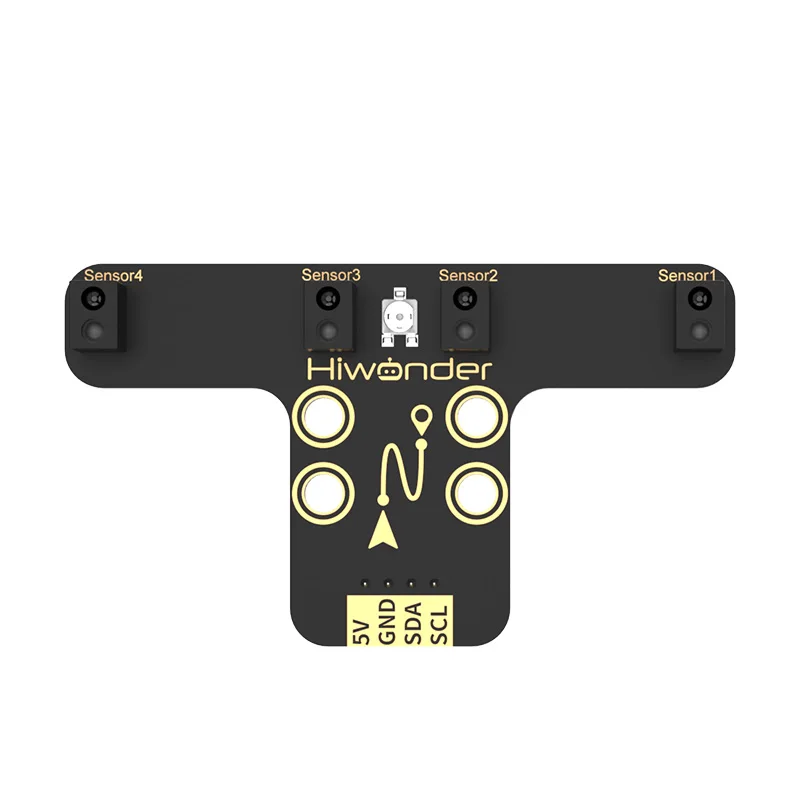 4-Wege-Tracking-Modul Line Patrol Sensor Roboter Infrarot-Track Schwarz-Weiß-Leitungserkennung für programmierbare Roboter-Autoteile