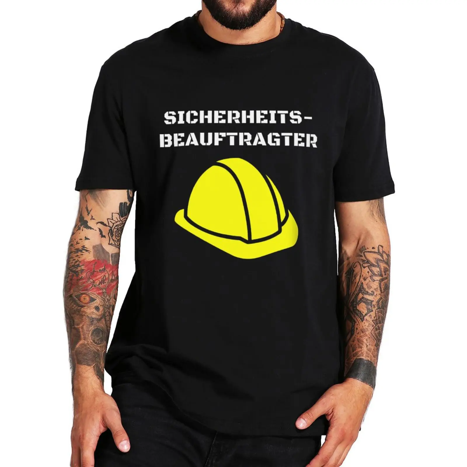 Sicherheitsbeauftragter T Shirt Funny German Sayings Worker Dad Gift Vintage Short Sleeve Casual Cotton Unisex Oversized T-shirt