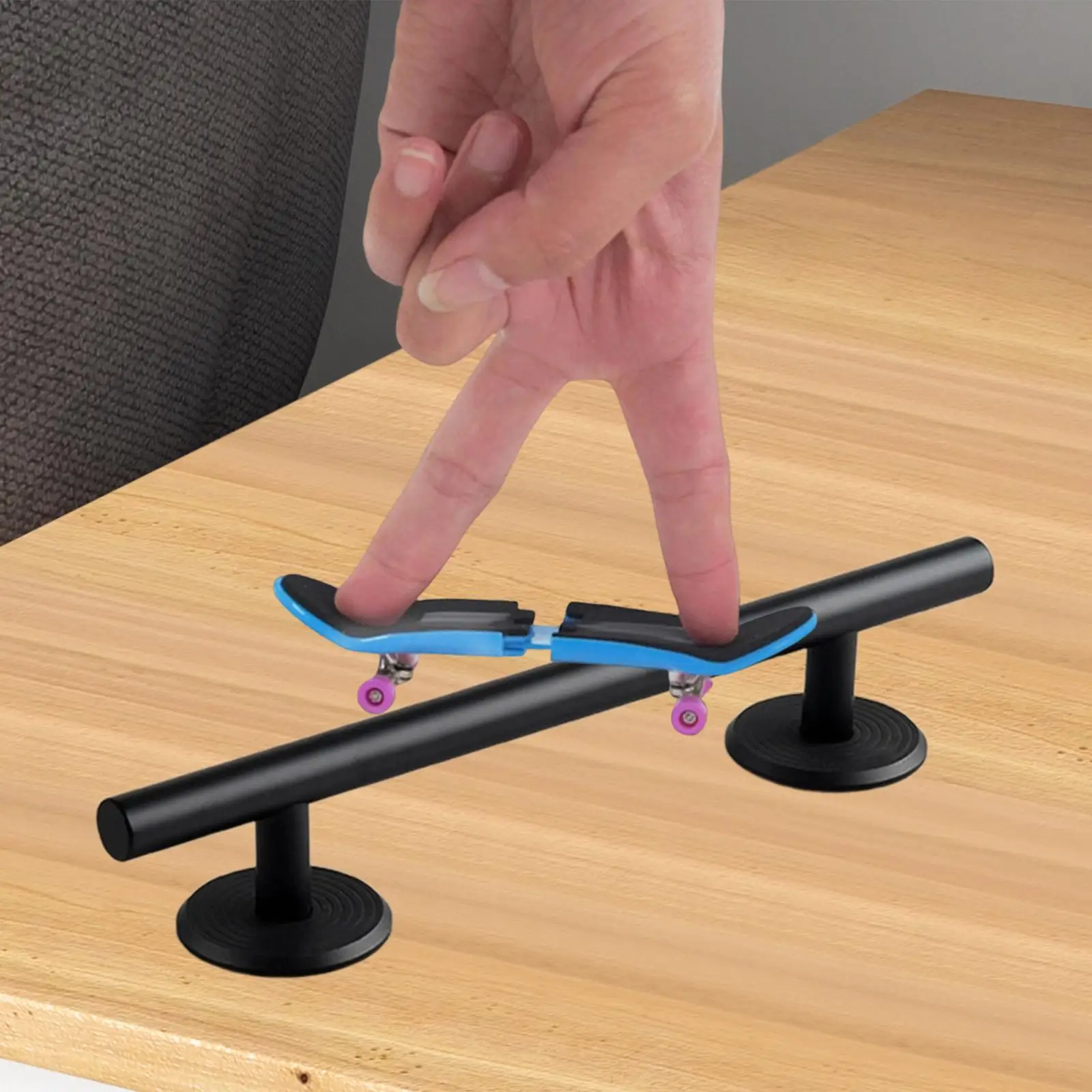 Planches à doigts, Rails ronds, pont/aire, excellent ajout du mouvement du bout des doigts, méta créatif, accessoires de Rail de Skateboard, Rail d'obstacle