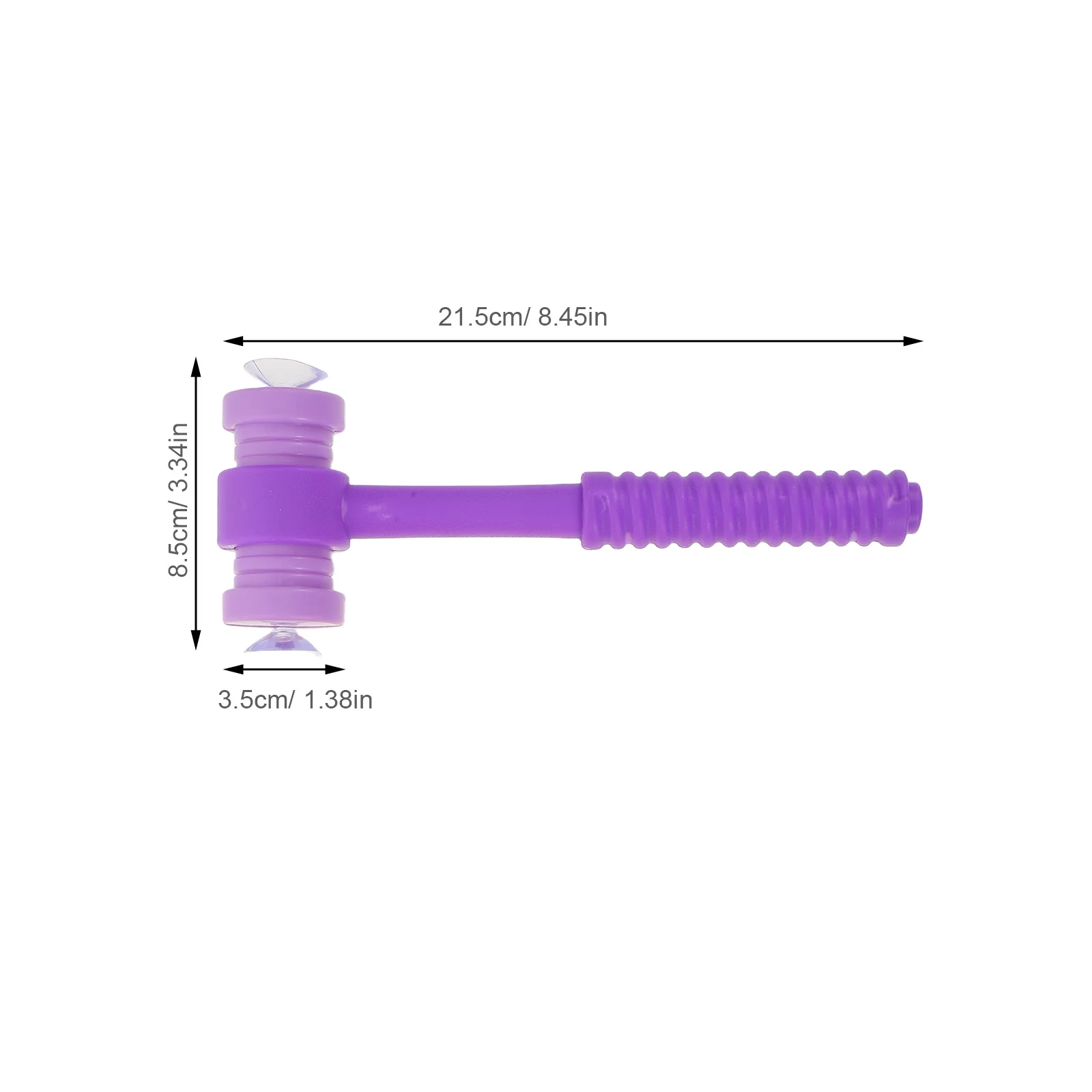 6pcs Kids Hammer Plastic Early Learning Reaction Training Suction Cup Base For Toddler Hand Eye Coordination - Pounding