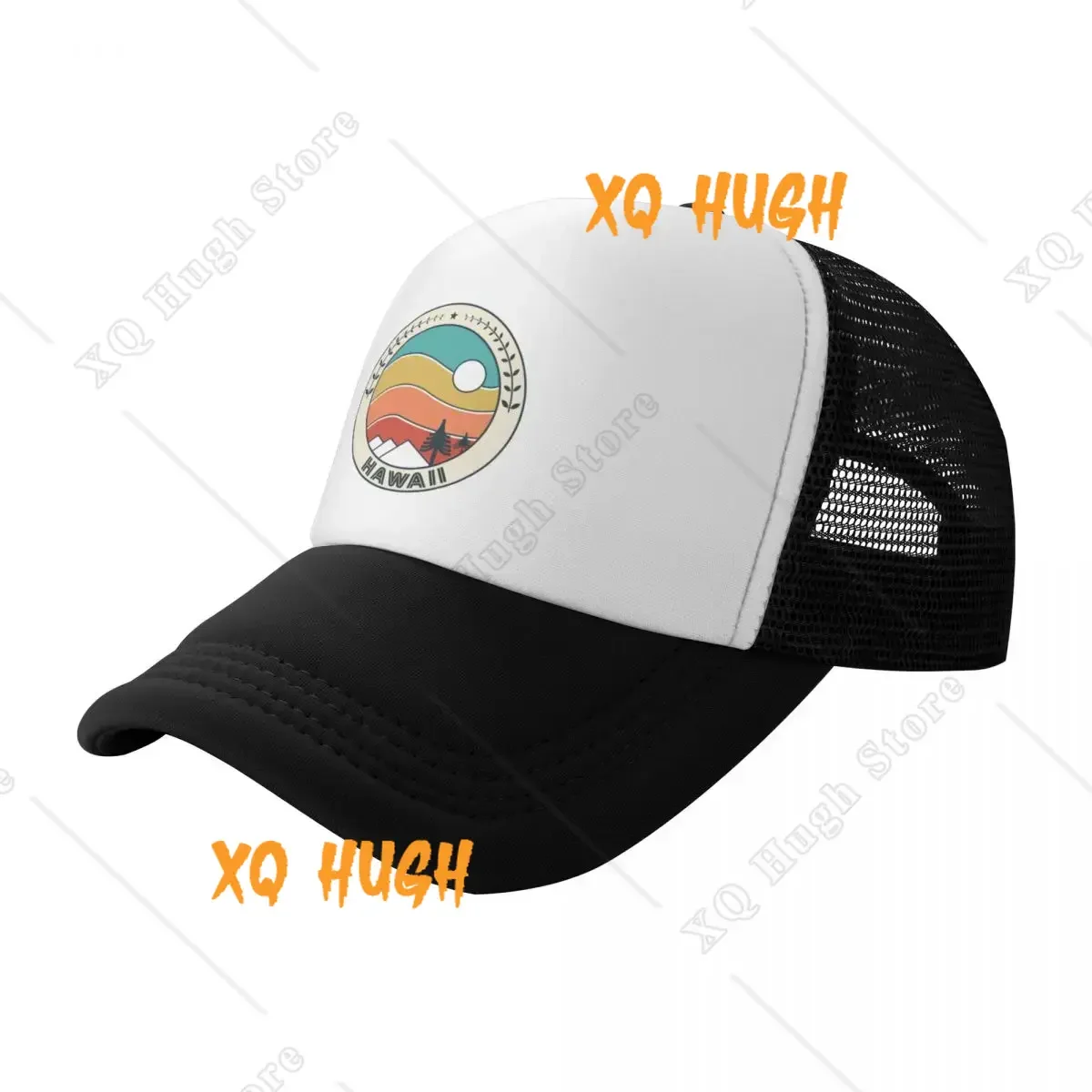 Hawaii Retro Vintage Sunset - Hawaii Mountain Souvenir - Gift - Hometown Hiking Nature Baseball Cap