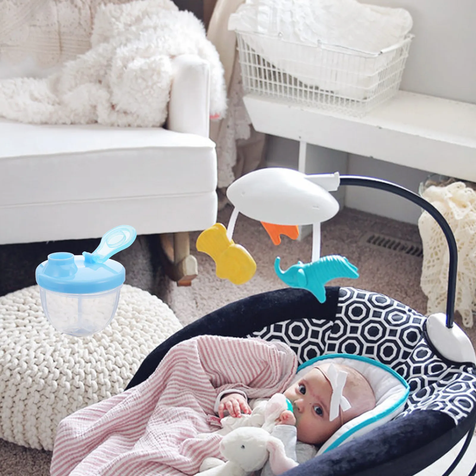 

Набор из 3 контейнеров для хранения детской молочной смеси с 3 отделениями, портативный дорожный дозатор из ПП-материала, герметичный, для использования на улице