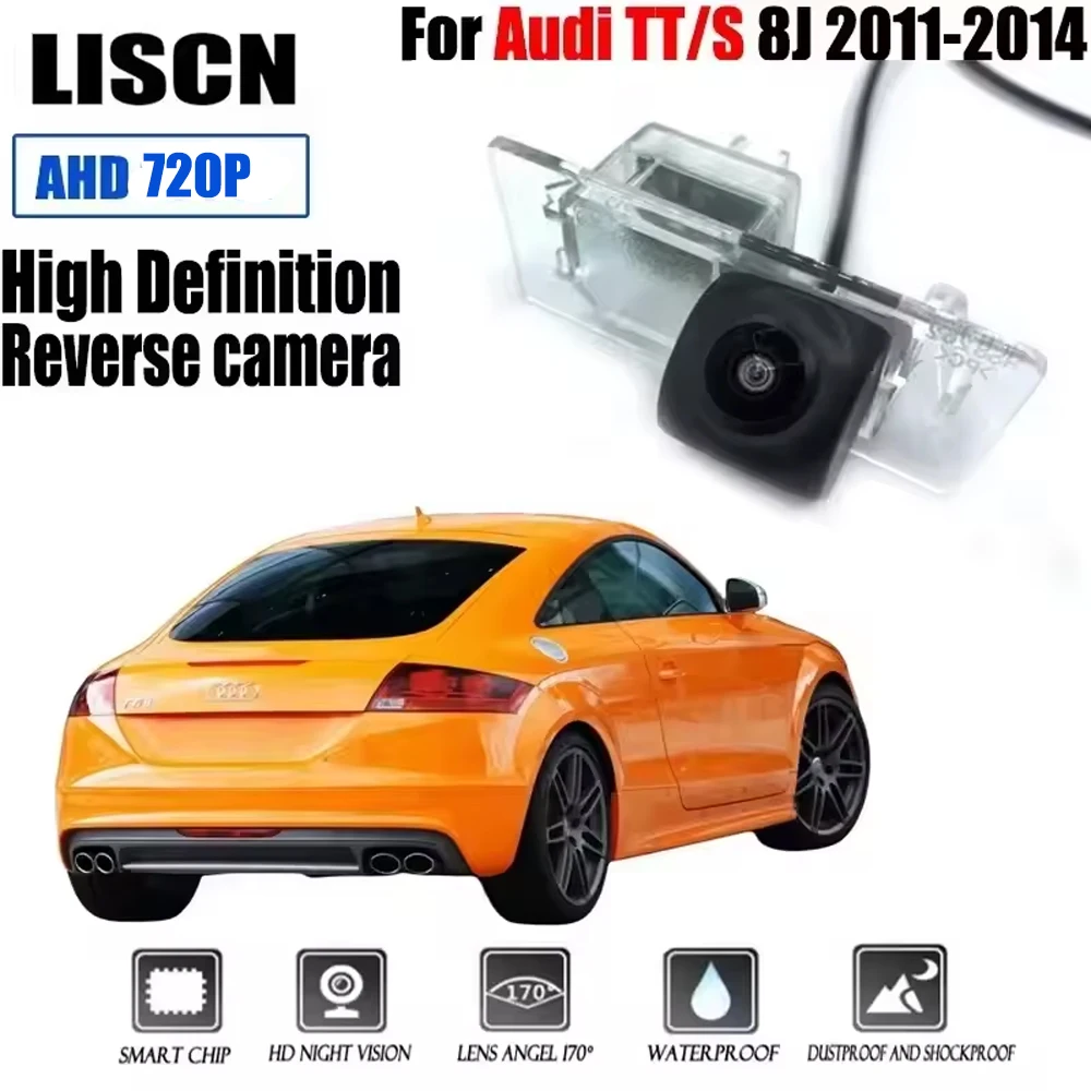 For Audi TT/S 8J 2011-2014 Car High-Definition Night Vision Rear Camera Parking Backup Camera License Plate Light Camera