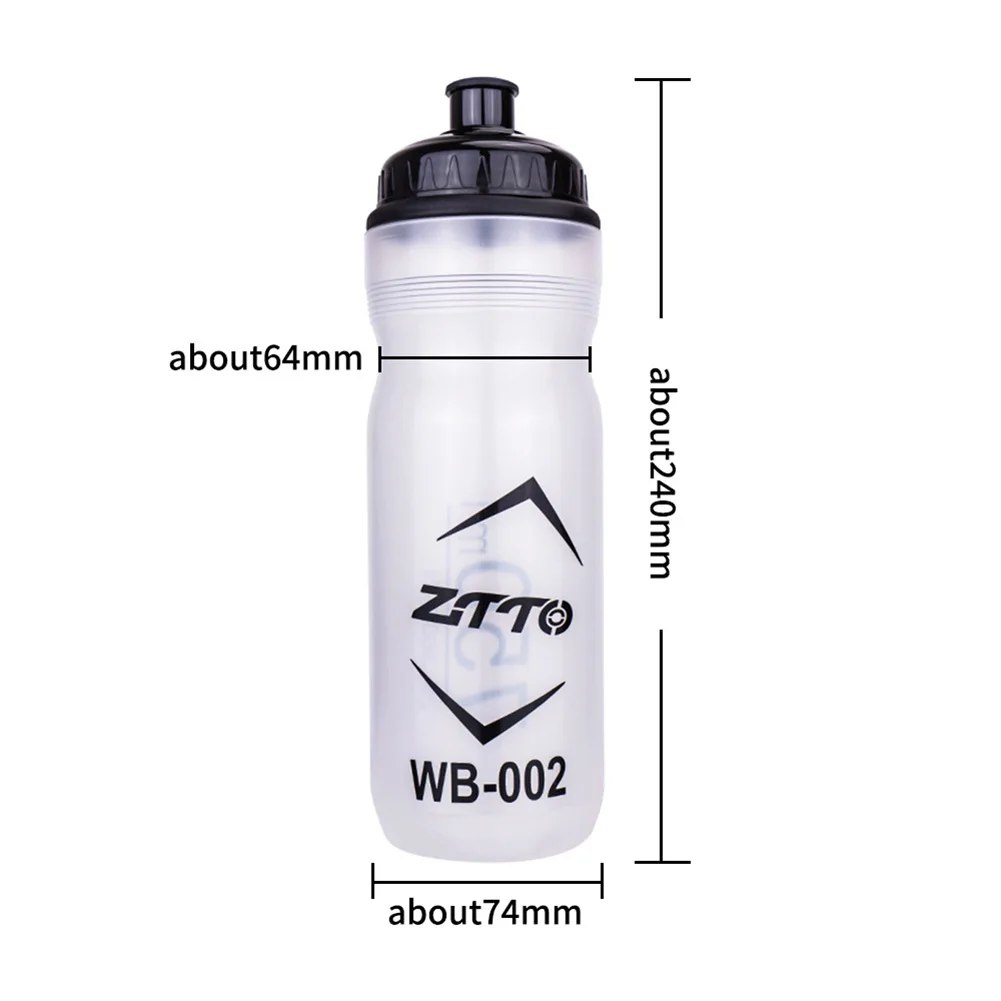 Bike Water Bottle Water bottle Cycling Mountain Road Silicone+PP White+black 1pc 240*74*74mm 750ml About 63g Drink