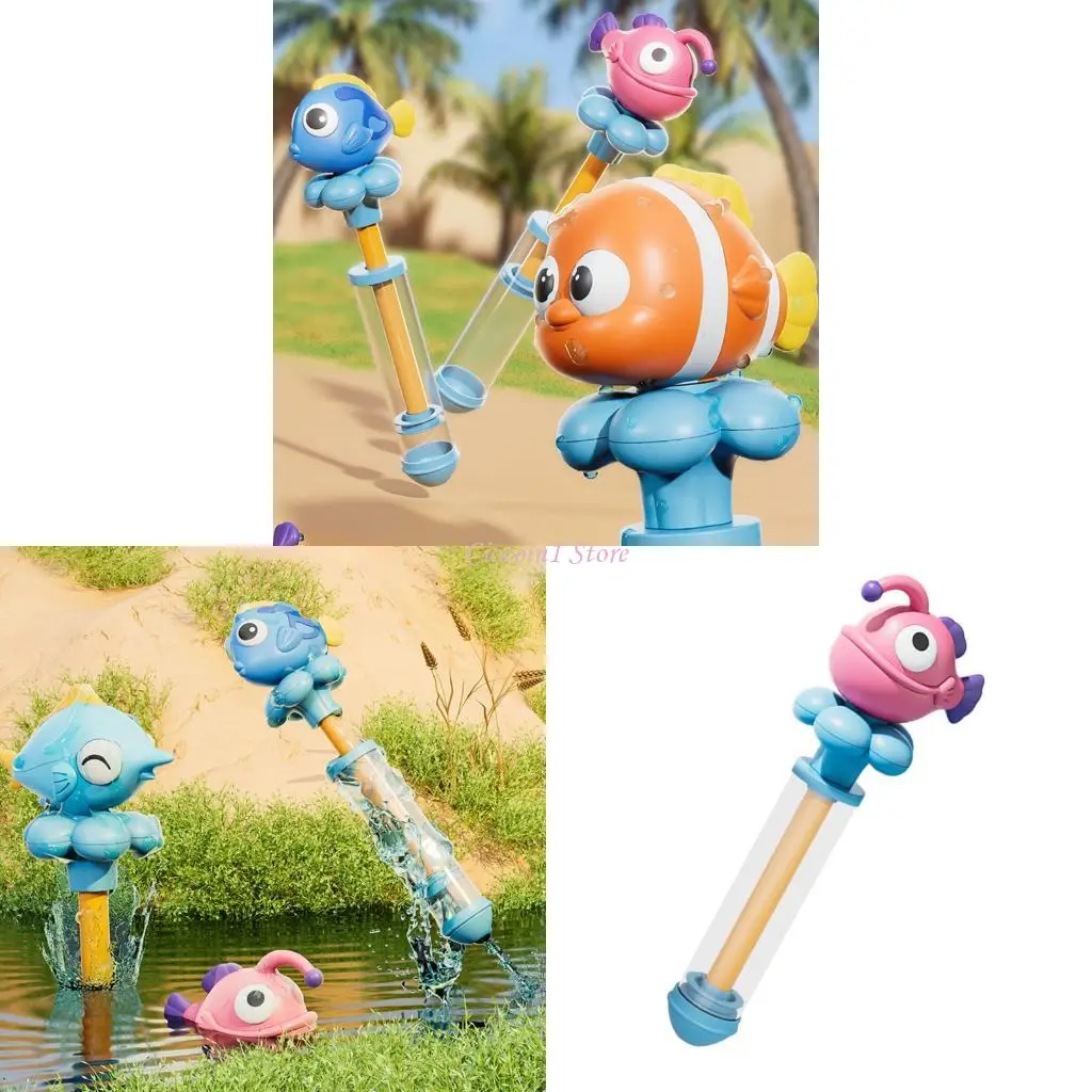 

Y1UB Interactive Water Soaket Tube Toy For Family Beach Activities Guns