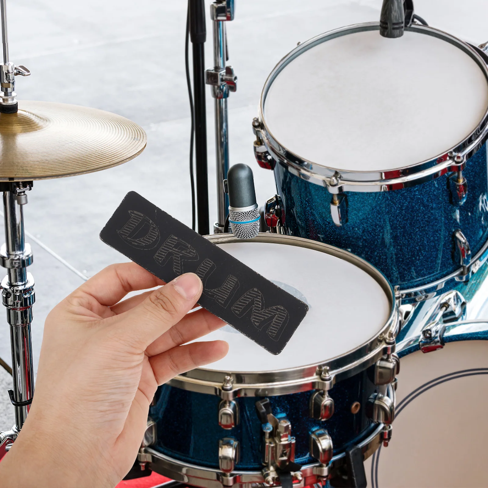 

2Pcs Bass Drum Hoop Protector Silicone Bass Kick Wood Hoop Patch Self Adhesive Drum Accessories Kick Drums Pad