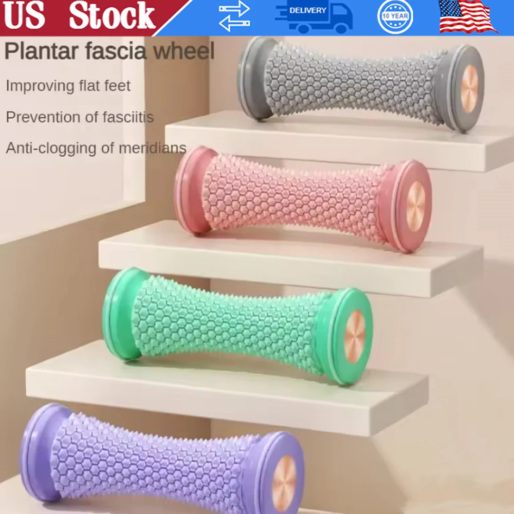 

НОВЫЙ массажер для ног, массажный ролик, портативный пластиковый ручной массаж ног для расслабления мышц, йога, фитнес, восстановление, подошвенная фасция