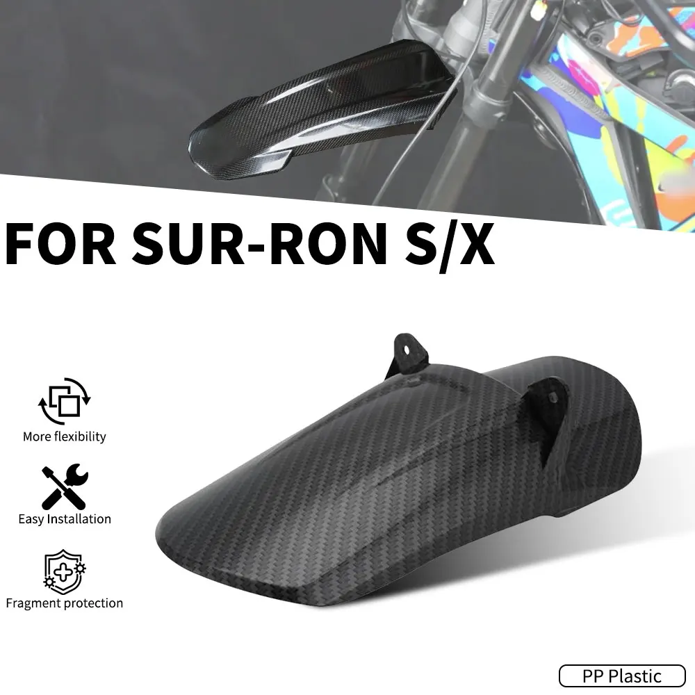 AliExpress JFGRACING Motorcycles Imitation Carbon Fiber Rear Wheel Mudguards Fender For Surron Light Bee S X Off-Road Electric Dirt Bike E-bikes