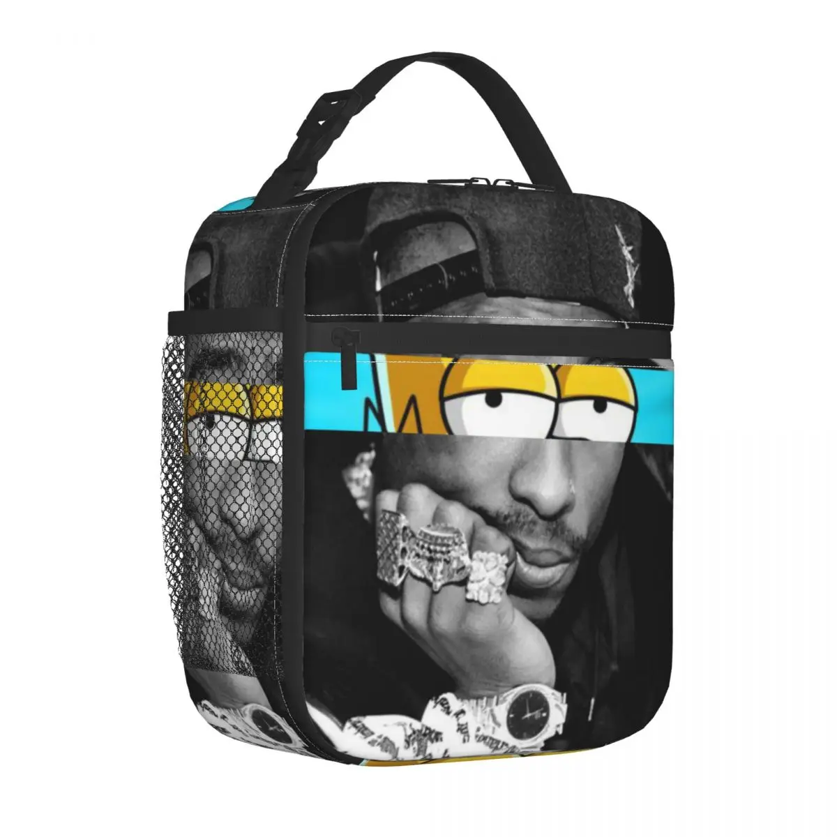 Tupac 2pac Insulated Lunch Bags Thermal Bag  Lunch Container Hip Hop Leakproof Tote Lunch Box Bento Pouch Office Picnic