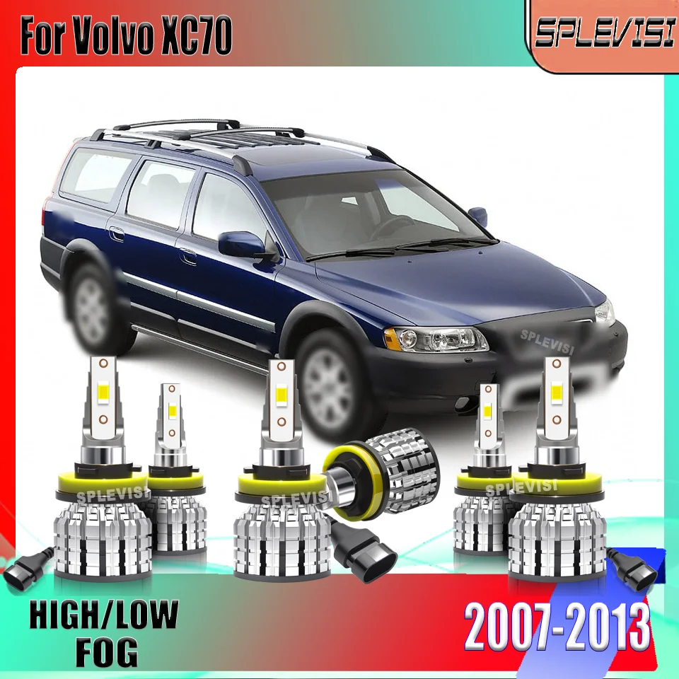 

Aviation Aluminium Car Light LED Headlight High Low Beam Foglamp Bulbs H11/H9 For Volvo XC70 2007 2008 2009 2010 2011 2012 2013