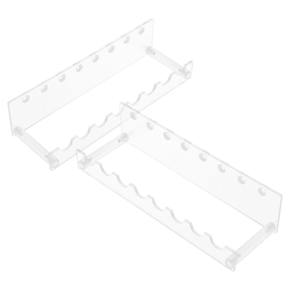 

2 Pcs Stationery Display Stand Eyeliner Organizer Marker Storage Case Brush Holder Box