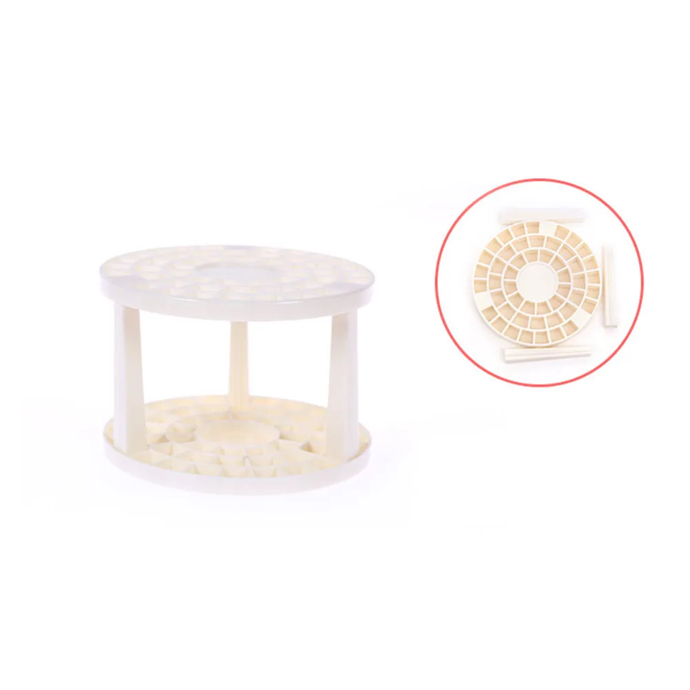 White Plastic Brush Holder Organizer Multifunctional Penholder Paint Brush Stand Easy Clean for Artists Students