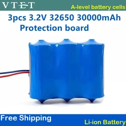 2024 New Solar Lamp Battery 3.2V Large Capacity Lithium Battery Solar Street Lamp Floodlight Battery with Protection Panel BMS