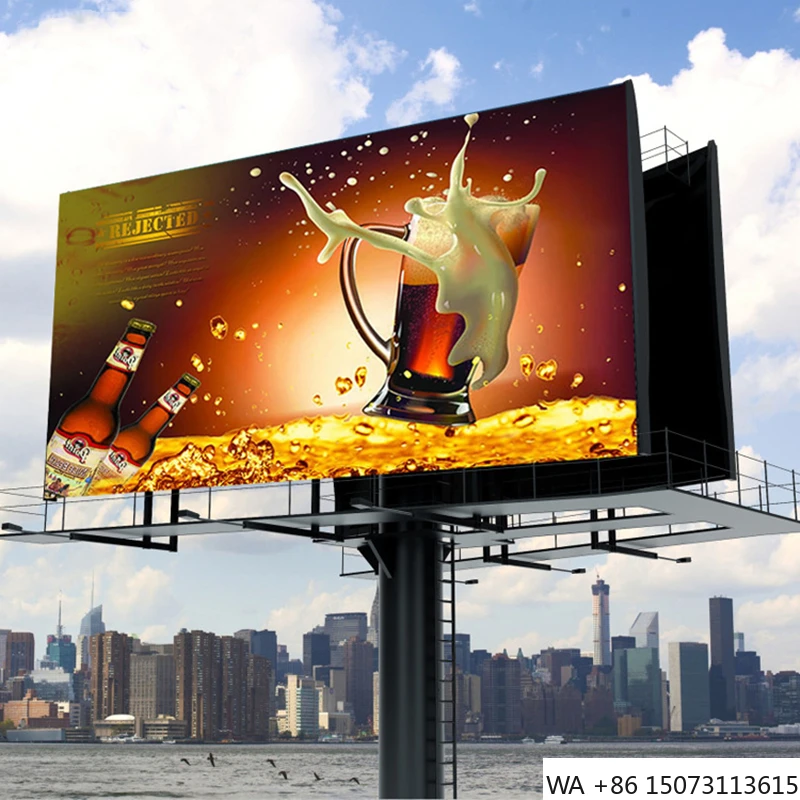 جدار فيديو LED خارجي P6.67 - لوحة مقاومة للماء مقاس 960 × 960 مم لإعلان الملعب الرياضي #3