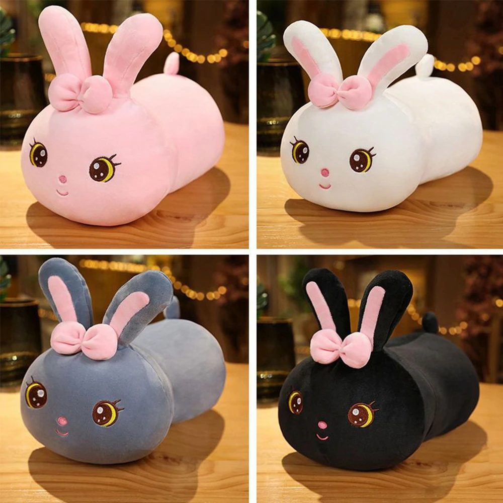 25cm Cute Soft Rabbit Plush Toy Sofa Pillow Cushion Kawaii Cat Cartoon Animal Doll  Children's Baby Girl Cute Christmas Gift