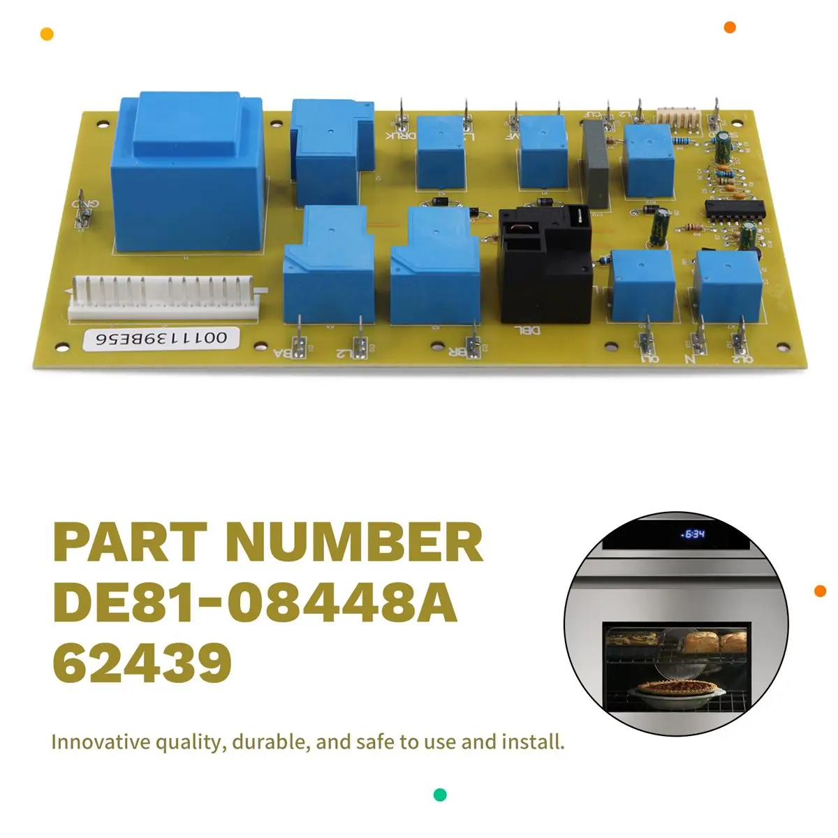 92029 Relay Board Replacement Parts for Dacor Range Oven DE81-08448A 62439 82993 CPS230 PCB Relay Board