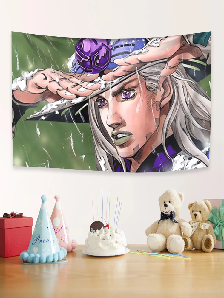 Gyro Zeppeli Jojo S-Steel Ball Run Flag Polyester Printed Anime Flag Banner For Decor Room Decor