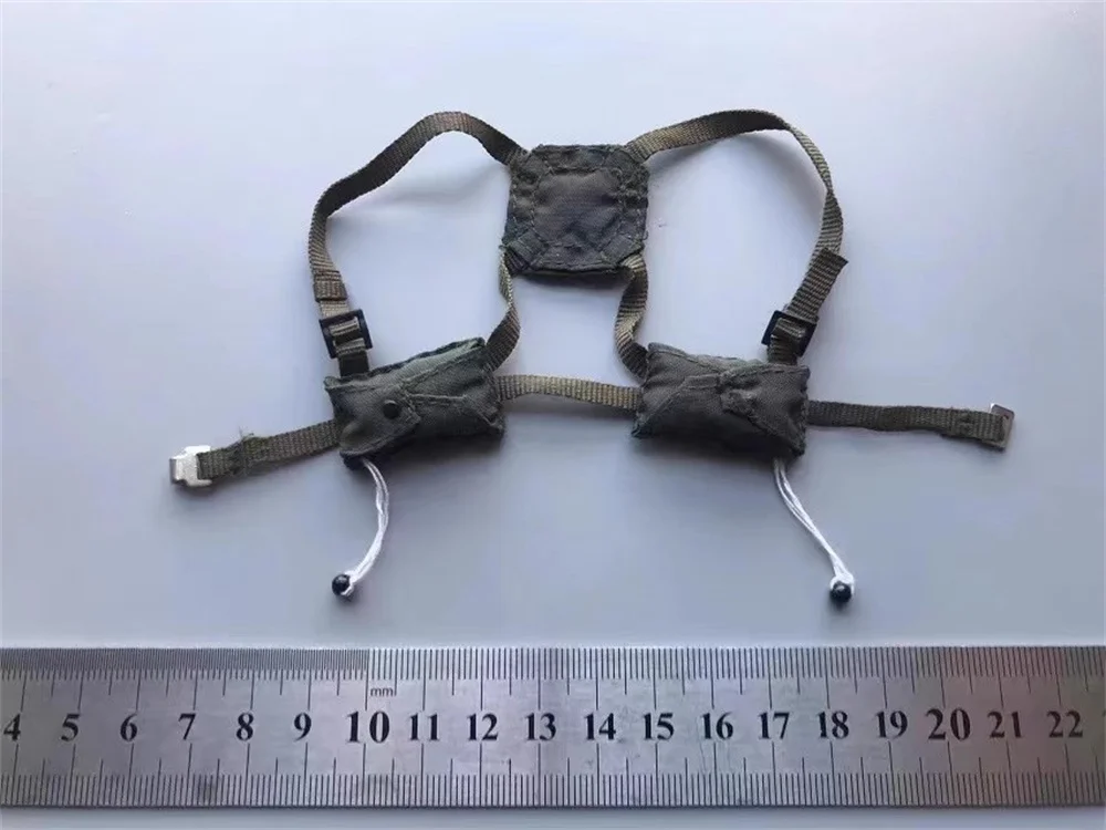 Escala 1/6th bbi brinquedos modelo pendurar peito colete cinto y cinto sacos acessórios para 12 "bjd legal bd001 figura de ação boneca coletar