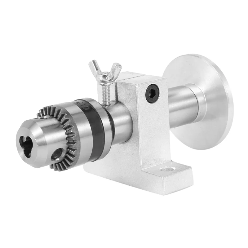 

Y51A-3X Live Lathe Center Head With Chuck DIY Accessories For Mini Lathe Machine Revolving Centre Woodworking Tool