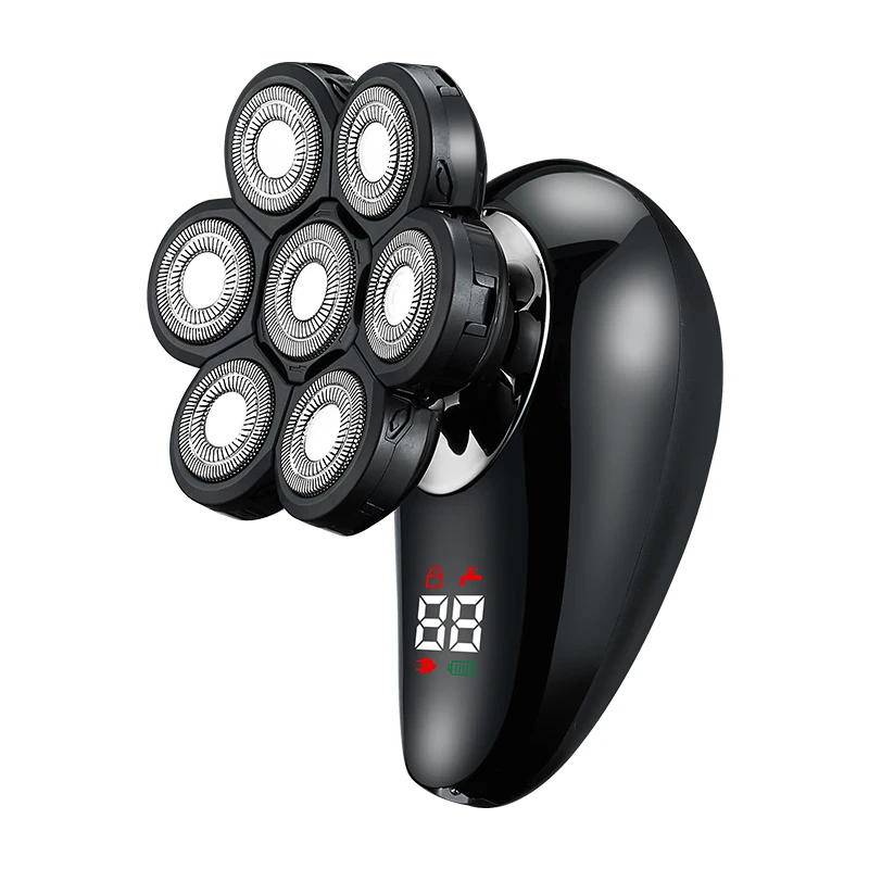 

USB перезаряжаемая электробритва с семью лезвиями, самоходный нож для бритья кожи с функцией стирки для использования в автомобиле