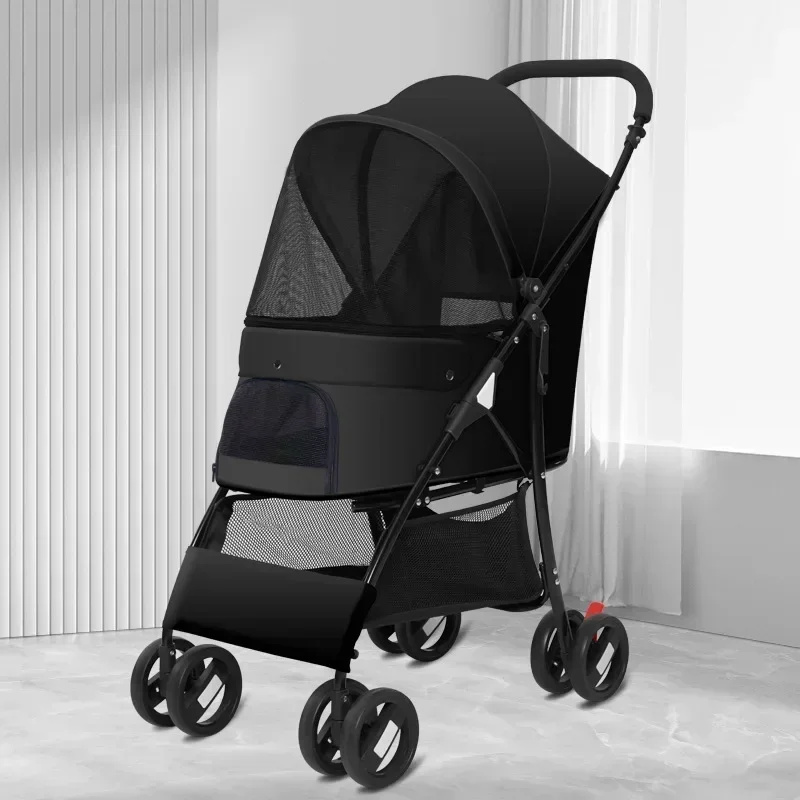 

2027Big Dog Cat Dog Trolley Outdoor Portable Foldable Small and Medium sized Dog Pet Cart
