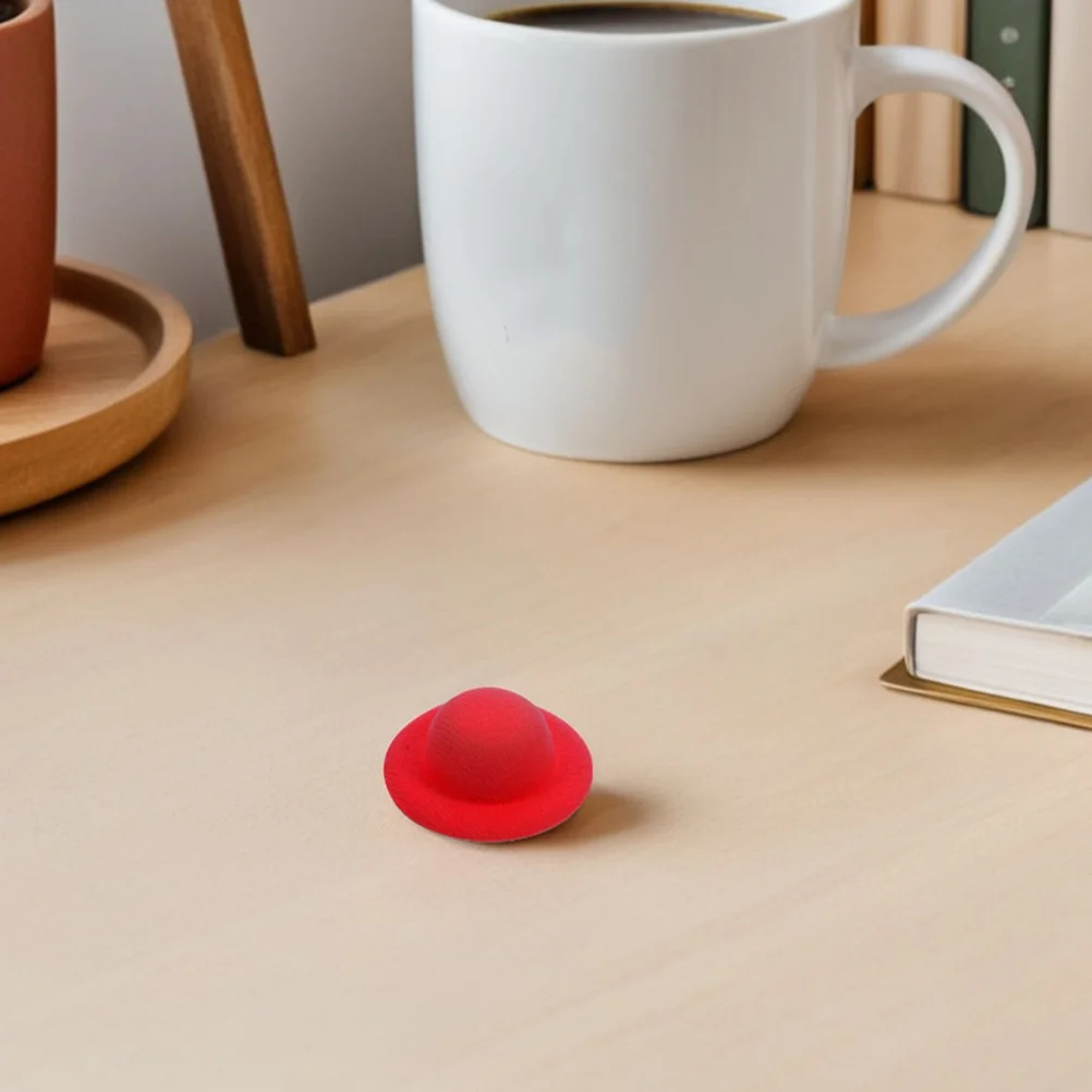 

20Pcs Mini Imitation Straw Hats Handcrafted Weaving Style for Mini House Decor Party Dressing Accessories Micro Landscape Craft