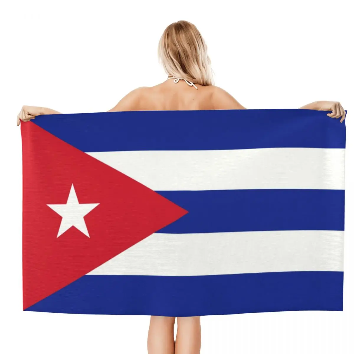 Customized Flag Of Cuba Quick Drying Microfiber Beach Bath Towel Super Soft Cuban Patriotic Yoga Bathroom Towels