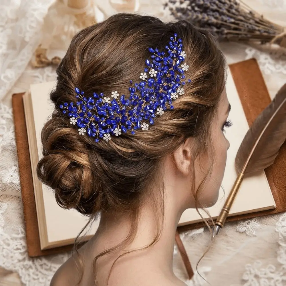 New Alloy Base Bridal Headbands Sparkling Crystal Encrusted Wedding Tiaras Rhinestone Elegant Hair Accessories Party