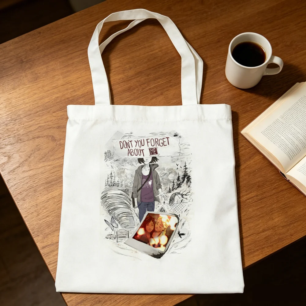 Life Is Strange tote bag sac cabas foldable canvas  torba na zakupy reusable femme