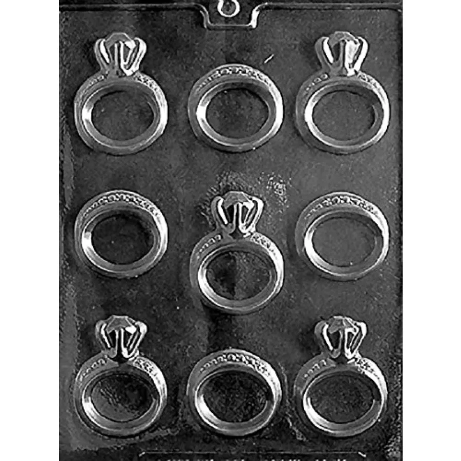 

W051 Обручальное кольцо Форма для шоколадных конфет с эксклюзивными инструкциями по литью