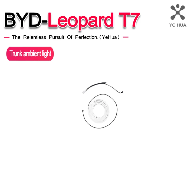 For BYD 2025-26 Formula Leopard Titanium 7 Car Trunk Atmosphere Light Automatic Sensor Ligh Non-Destructive Installation Of