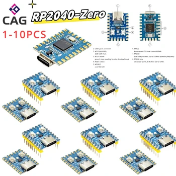 1-10PCS Raspberry Pi RP2040-Zero Microcontroller PICO Development Board RP2040 Dual-core Cortex M0+ Processor 2MB Flash