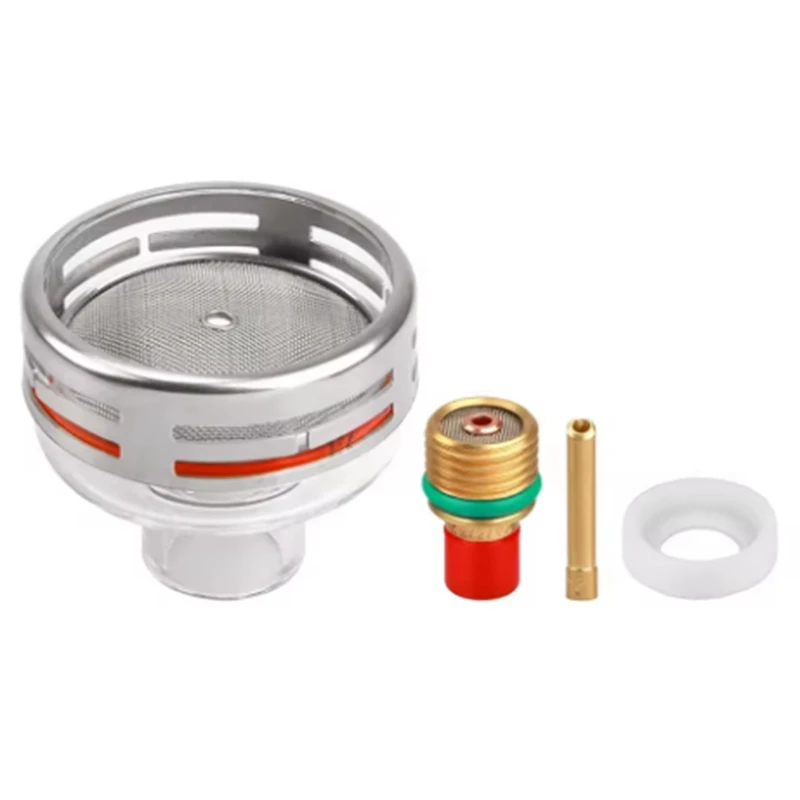 

Glass Cup Transparent Porcelain Nozzle Kit For TIG Welding Torch WP9 WP20 TIG Welding Torch